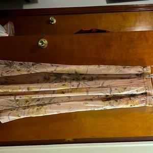 Floral wide leg palazzo pants